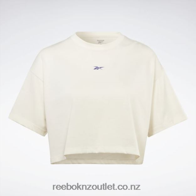 Classic White 2B4626717 Les Mills Crop T-Shirt Reebok Women