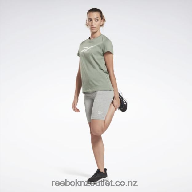 Harmony Green 2B4626512 Training Essentials Vector Graphic Tee Reebok Women