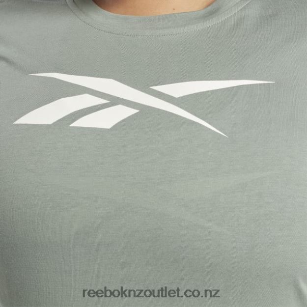 Harmony Green 2B4626573 Training Essentials Vector Graphic Tee (Plus Size) Reebok Women