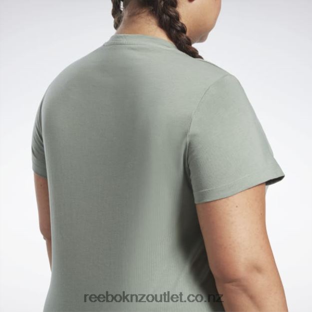 Harmony Green 2B4626573 Training Essentials Vector Graphic Tee (Plus Size) Reebok Women