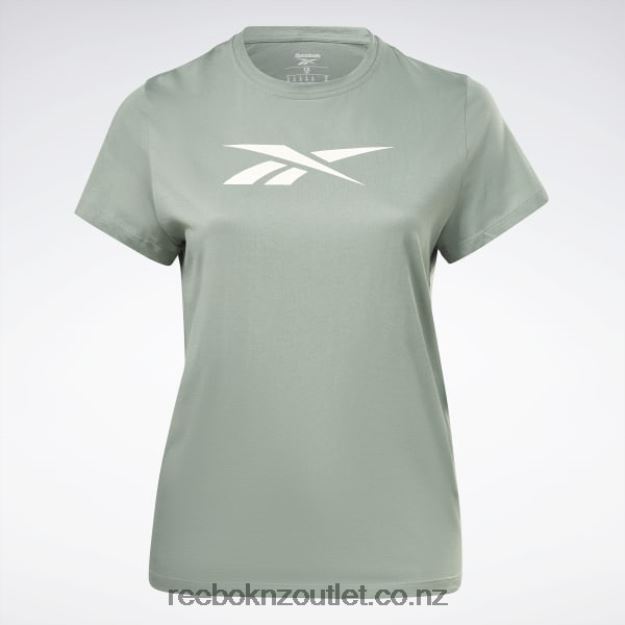 Harmony Green 2B4626573 Training Essentials Vector Graphic Tee (Plus Size) Reebok Women