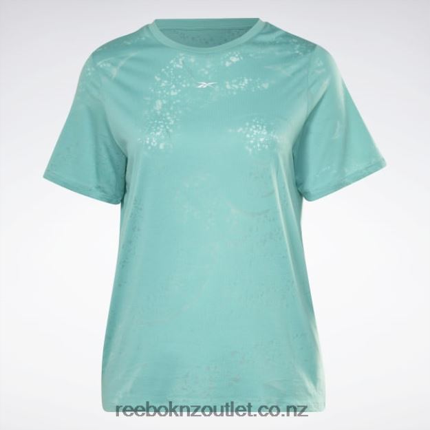 Semi Classic Teal 2B4626644 Burnout T-Shirt (Plus Size) Reebok Women