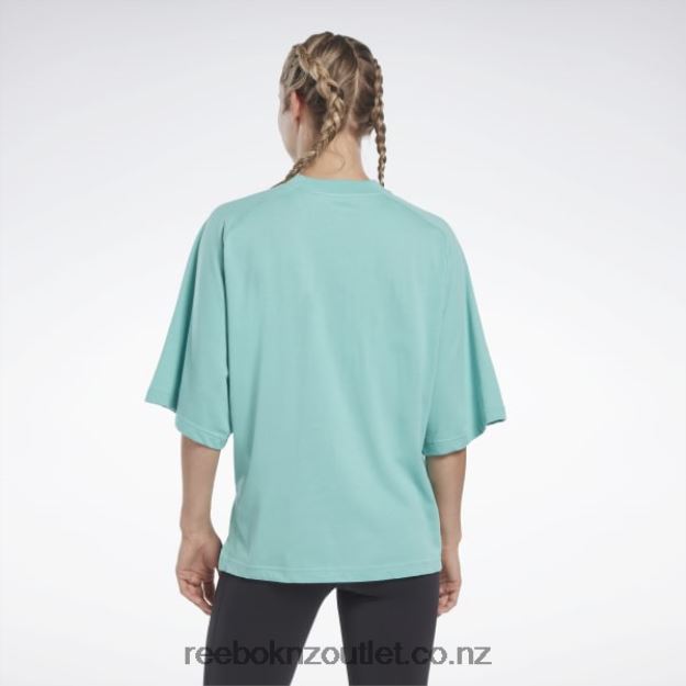 Semi Classic Teal 2B4626720 Les Mills Layering T-Shirt Reebok Women