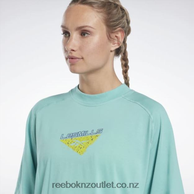 Semi Classic Teal 2B4626720 Les Mills Layering T-Shirt Reebok Women