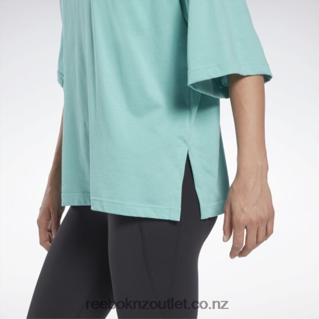 Semi Classic Teal 2B4626720 Les Mills Layering T-Shirt Reebok Women