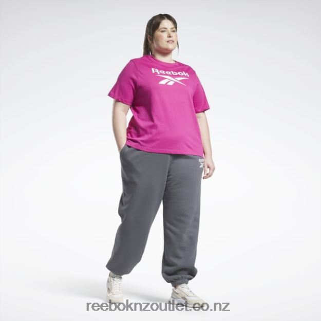 Semi Proud Pink 2B4626624 Identity T-Shirt (Plus Size) Reebok Women