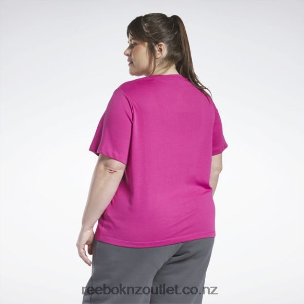 Semi Proud Pink 2B4626624 Identity T-Shirt (Plus Size) Reebok Women
