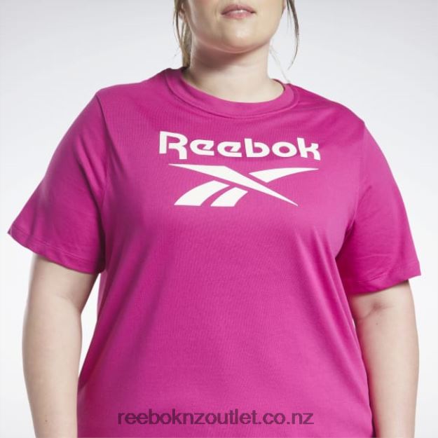 Semi Proud Pink 2B4626624 Identity T-Shirt (Plus Size) Reebok Women