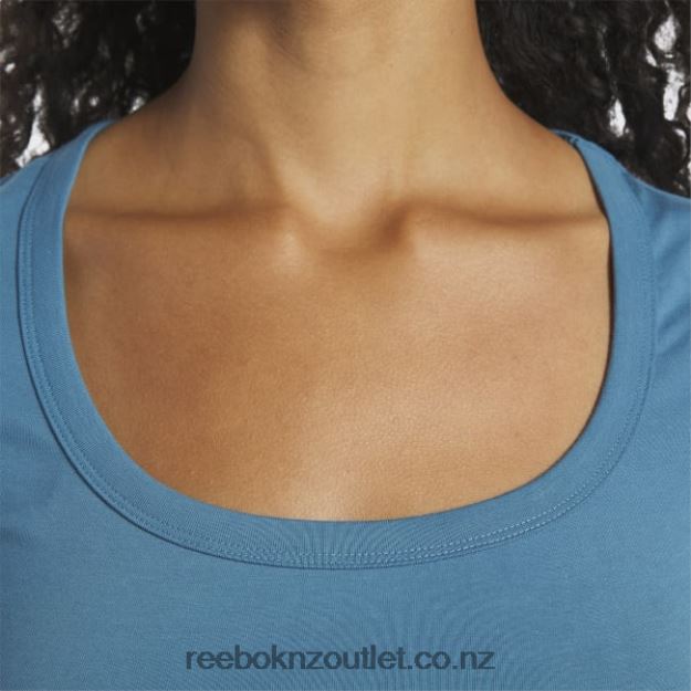 Steely Blue S23-R 2B4626884 Classics Cropped Jersey T-Shirt Reebok Women