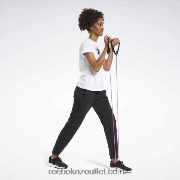 White 2B4626592 Training Essentials Vector Graphic Tee Reebok Women