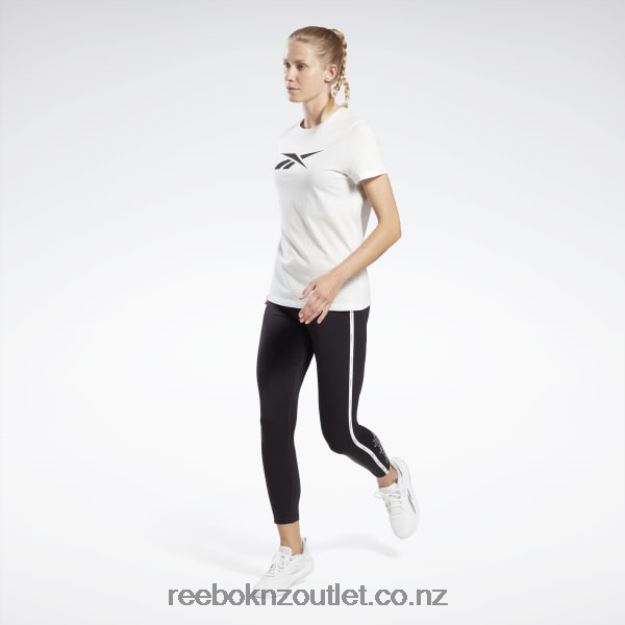 White 2B4626800 Training Essentials Vector Graphic Tee Reebok Women