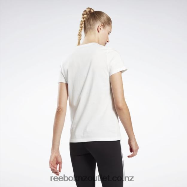 White 2B4626800 Training Essentials Vector Graphic Tee Reebok Women