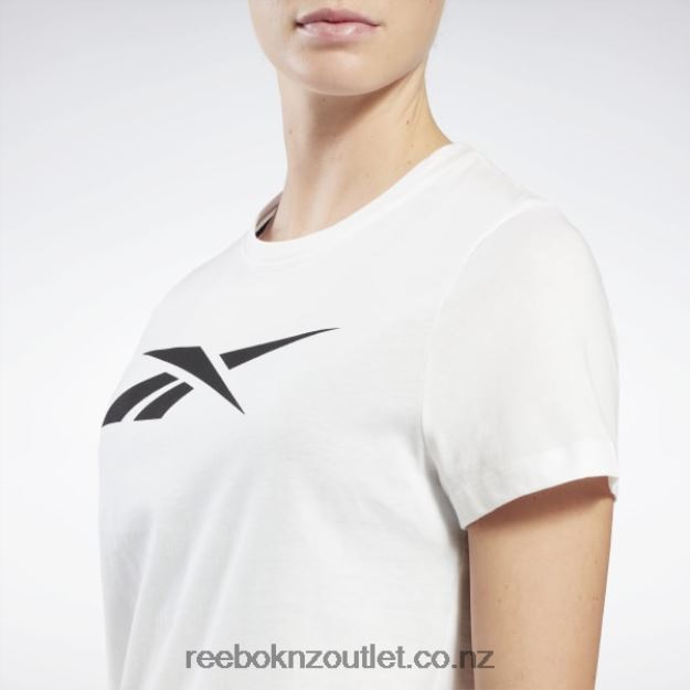 White 2B4626800 Training Essentials Vector Graphic Tee Reebok Women