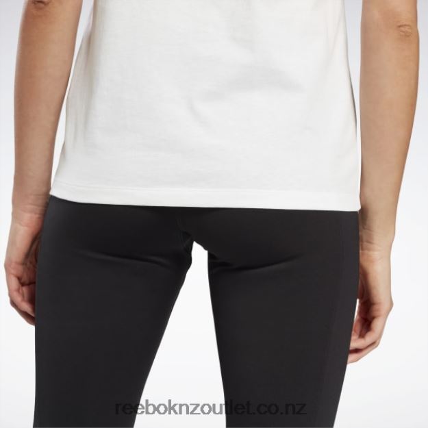 White 2B4626800 Training Essentials Vector Graphic Tee Reebok Women