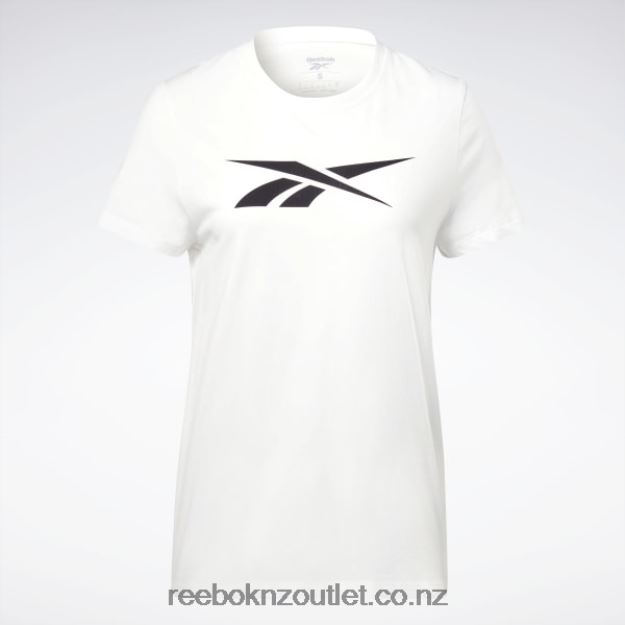 White 2B4626800 Training Essentials Vector Graphic Tee Reebok Women
