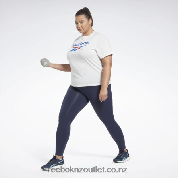 White/Vector Blue 2B4626641 Identity T-Shirt (Plus Size) Reebok Women