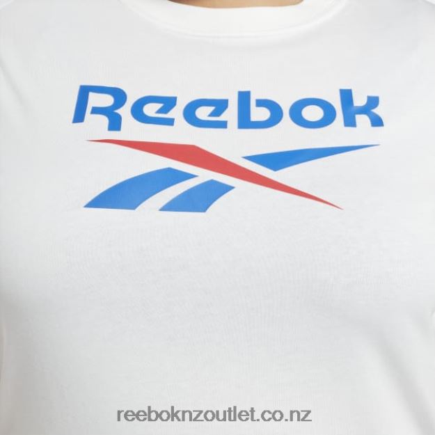 White/Vector Blue 2B4626641 Identity T-Shirt (Plus Size) Reebok Women