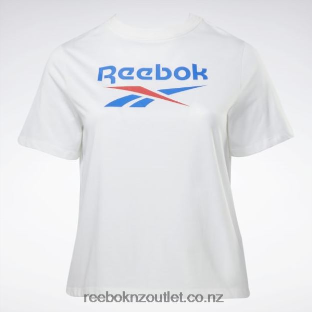 White/Vector Blue 2B4626641 Identity T-Shirt (Plus Size) Reebok Women