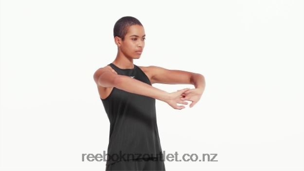 Black 2B4626598 United By Fitness Perforated Tank Top Reebok Women