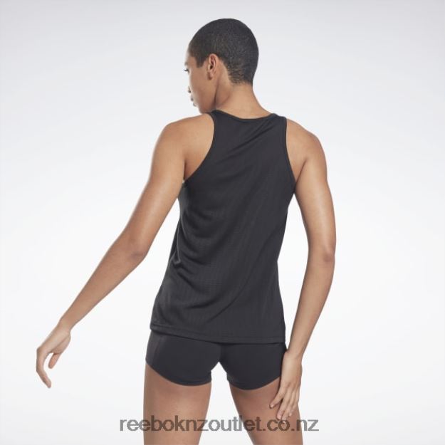 Black 2B4626598 United By Fitness Perforated Tank Top Reebok Women