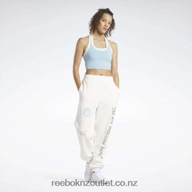 Blue Pearl 2B4626913 Classics Graphic Halter Tank Top Reebok Women