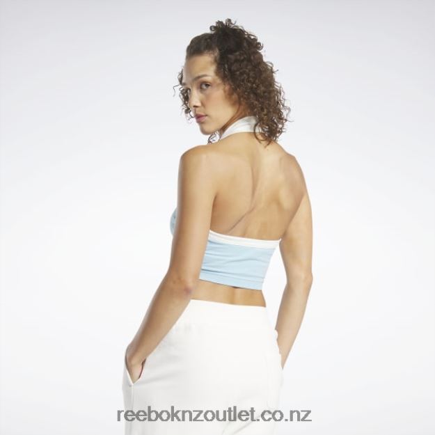 Blue Pearl 2B4626913 Classics Graphic Halter Tank Top Reebok Women