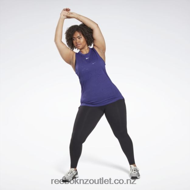 Bold Purple 2B4626757 Burnout Tank Top (Plus Size) Reebok Women