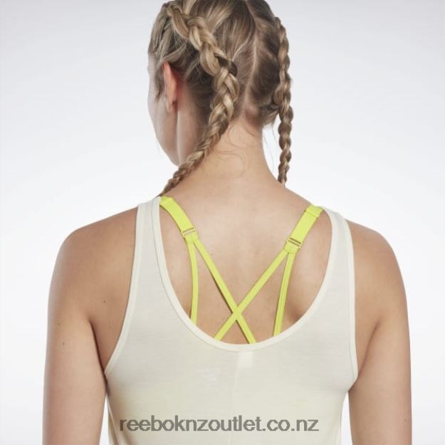 Classic White 2B4626792 Les Mills Supremium Graphic Tank Top Reebok Women