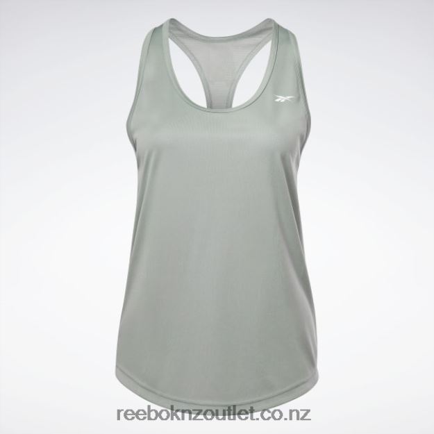 Harmony Green 2B4626406 Workout Ready Mesh Back Tank Top Reebok Women