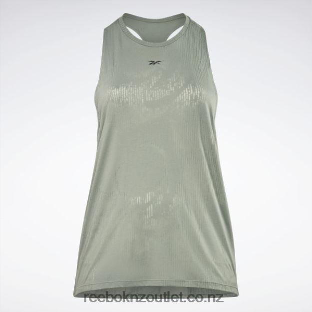 Harmony Green 2B4626754 Burnout Tank Top (Plus Size) Reebok Women