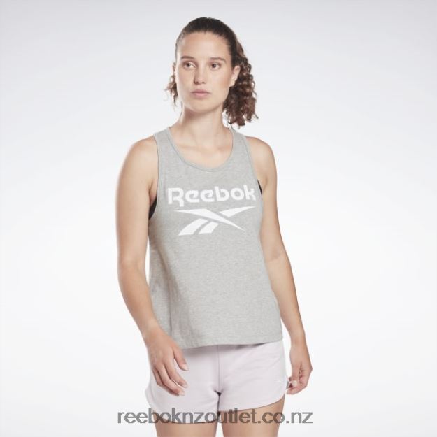 Medium Grey Heather 2B4626817 Identity Tank Top Reebok Women