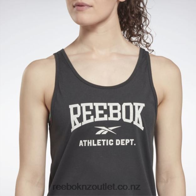 Night Black 2B4626447 Workout Ready Supremium Graphic Tank Top Reebok Women