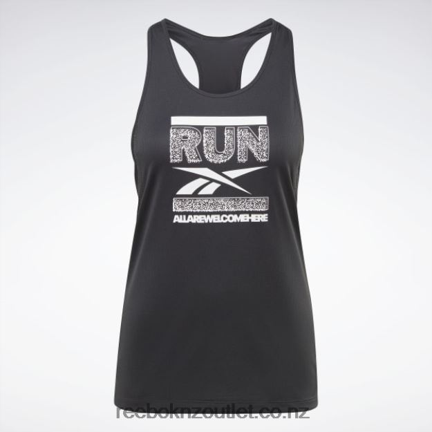 Night Black 2B4626685 Running Speedwick Graphic Tank Top Reebok Women