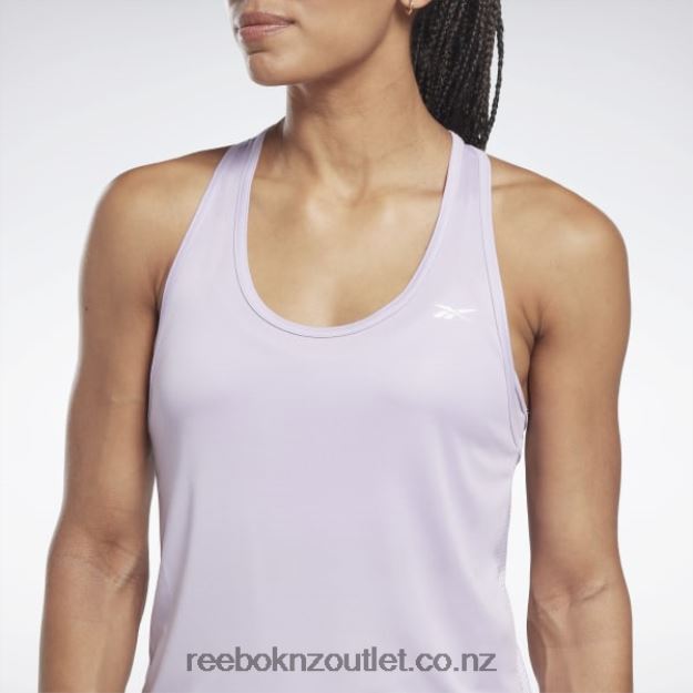 Purple Oasis 2B4626475 Workout Ready Mesh Back Tank Top Reebok Women