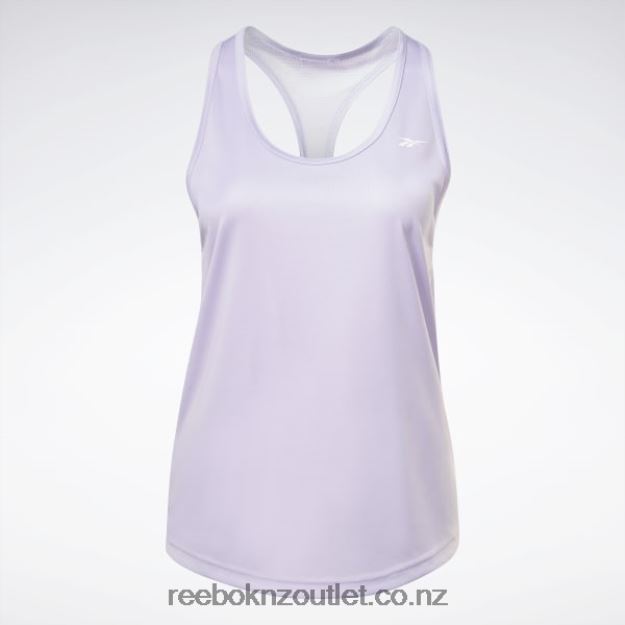 Purple Oasis 2B4626475 Workout Ready Mesh Back Tank Top Reebok Women