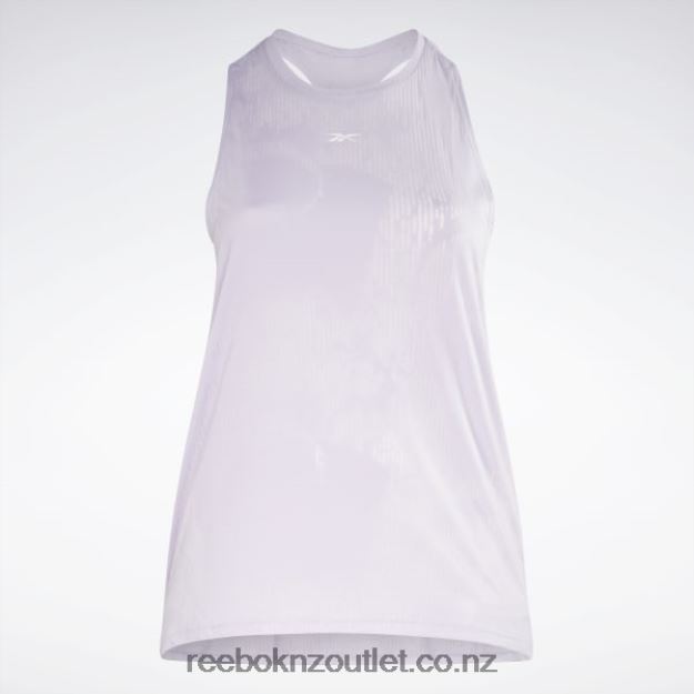 Purple Oasis 2B4626880 Burnout Tank Top (Plus Size) Reebok Women