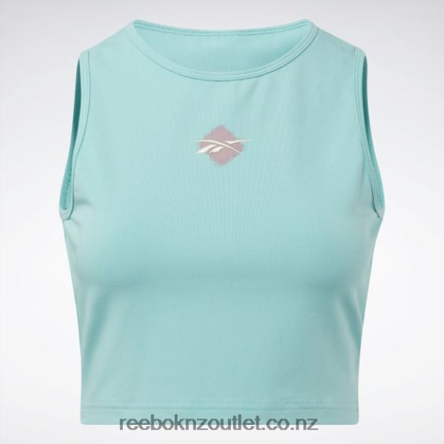 Semi Classic Teal 2B4626836 Classics Graphic Tank Top Reebok Women