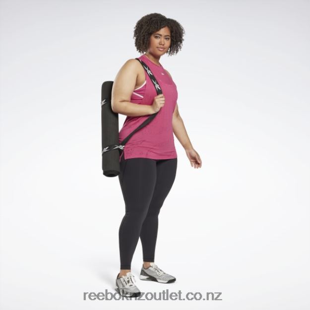 Semi Proud Pink 2B4626790 Burnout Tank Top (Plus Size) Reebok Women