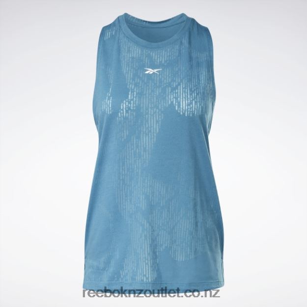 Steely Blue S23-R 2B4626511 Burnout Tank Top Reebok Women