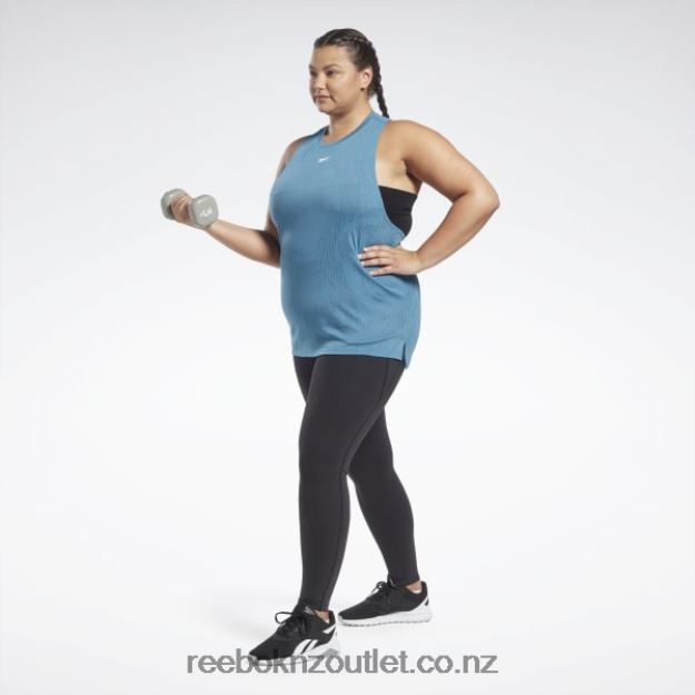 Steely Blue S23-R 2B4626787 Burnout Tank Top (Plus Size) Reebok Women