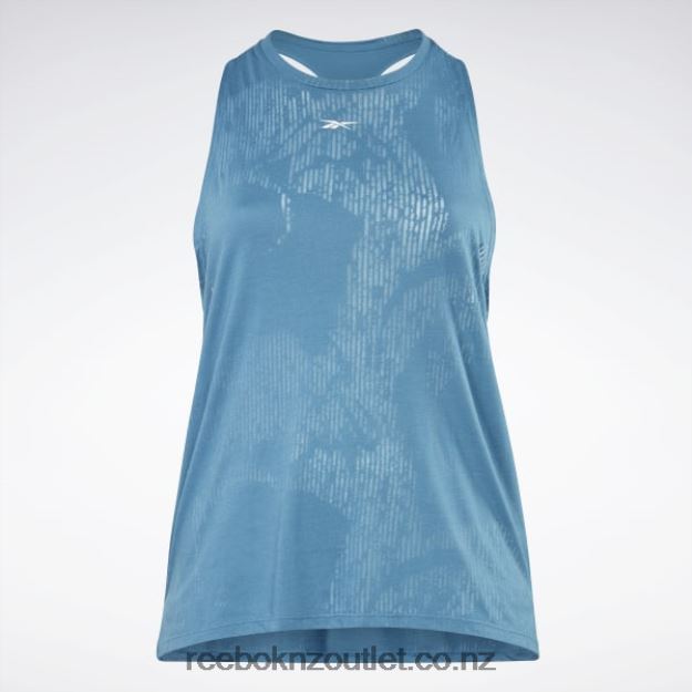 Steely Blue S23-R 2B4626787 Burnout Tank Top (Plus Size) Reebok Women