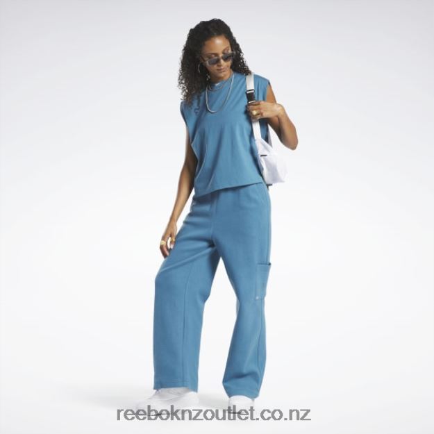 Steely Blue S23-R 2B4626858 Classics Jersey Muscle Tank Top Reebok Women