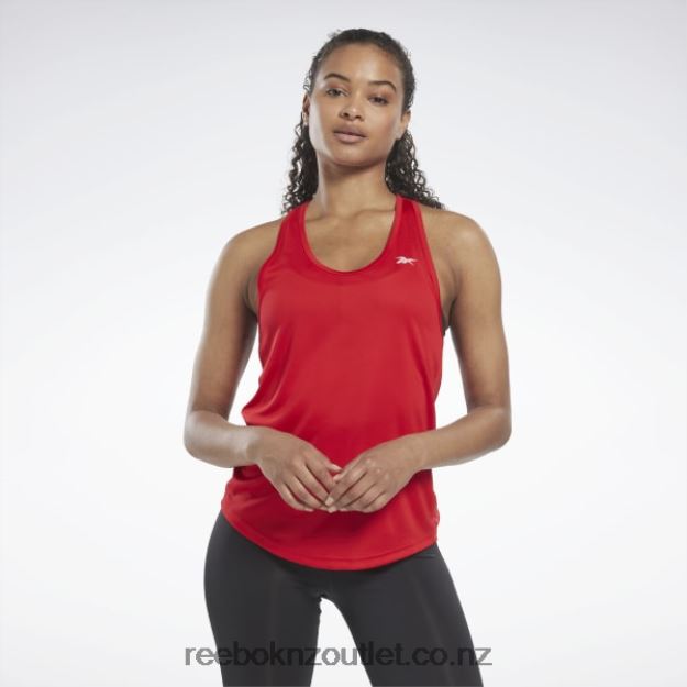 Vector Red 2B4626392 Workout Ready Mesh Back Tank Top Reebok Women