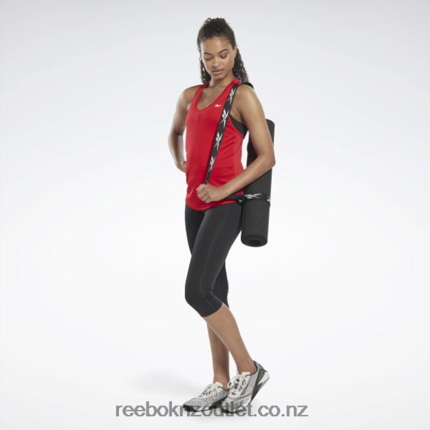 Vector Red 2B4626392 Workout Ready Mesh Back Tank Top Reebok Women