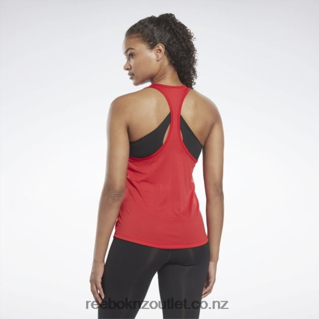 Vector Red 2B4626392 Workout Ready Mesh Back Tank Top Reebok Women