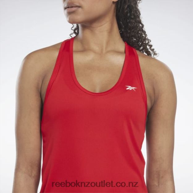 Vector Red 2B4626392 Workout Ready Mesh Back Tank Top Reebok Women
