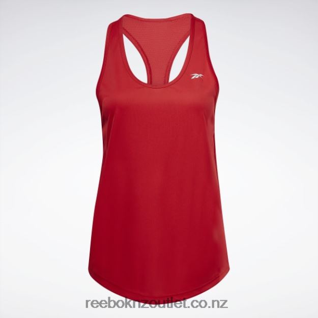 Vector Red 2B4626392 Workout Ready Mesh Back Tank Top Reebok Women