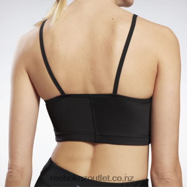 Black 2B4626917 Yoga Performance Rib Crop Top Reebok Women