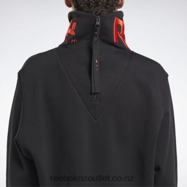 Black/Ultima Orange 2B4626401 Victoria Beckham Cowl Neck Jumper Reebok Women