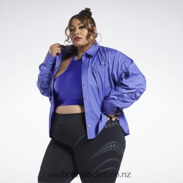 Purple Vibe 2B4626361 Cardi B Top (Plus Size) Reebok Women
